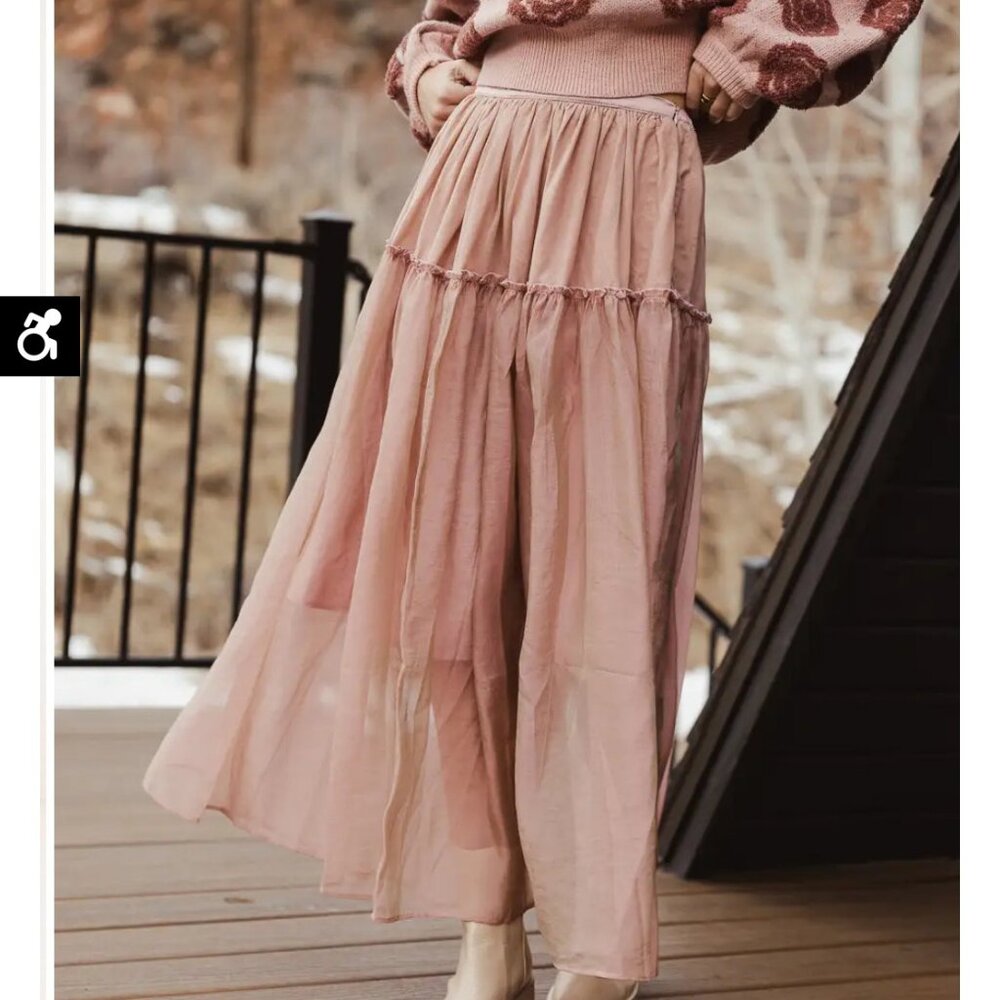 Mauve Tulle Skirt